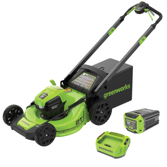 82V 21” Self-Propelled Mower with 4Ah Battery and Single Port Charger (MO82410)